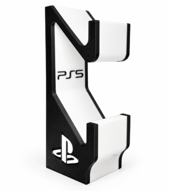 PS5 Dual Controller Stand – Classic Edition, personalized gaming accessory from Forjolie.dxb, designed and printed