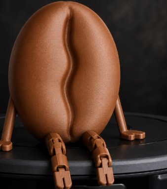 Coffee Bean Desk Figurine, 3D printed desk decor from Forjolie.dxb