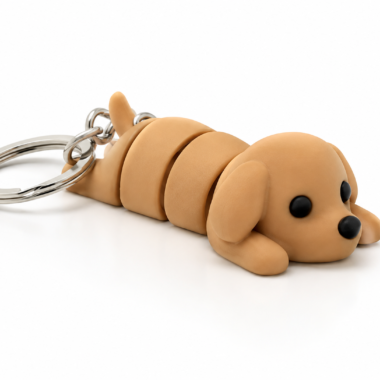Clickable dachshund keychain, cute novelty gift from Forjolie in Dubai.