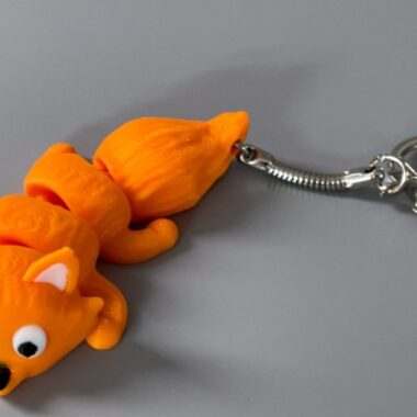 Flexi Fox Keychain, cute design, made in Dubai