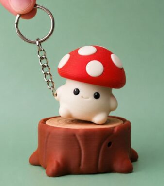 Cute Mushroom Clicker Keychain, personalized gift from Forjolie.ae, Dubai.
