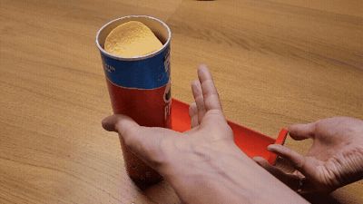 3D printed Pringles chip holder displaying Pringles chips for easy snacking.