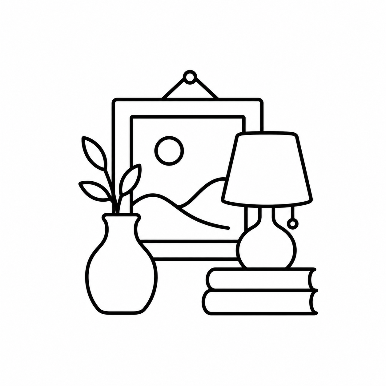 Home decor illustration and personalized plaques from Forjolie.dxb.