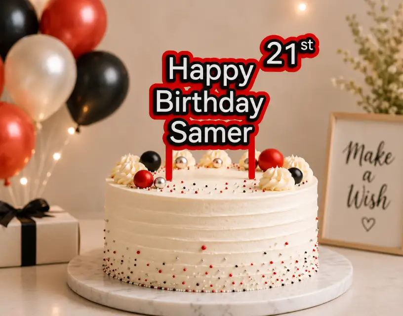 Personalized cake topper for birthday celebration, custom cake toppers from Forjolie.dxb in Dubai.