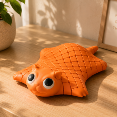 Flexi Stingray Fidget Toy, orange gaming accessory from Forjolie.dxb