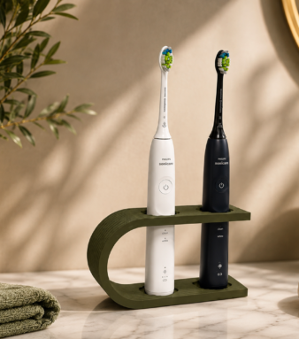 Modern Wave Toothbrush Holder and electric toothbrushes from Forjolie.dxb